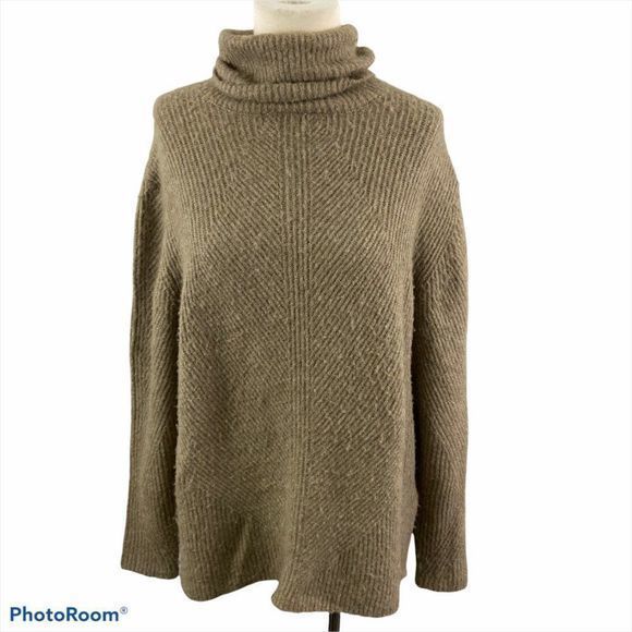 NWT SWEET ROMEO Tan Turtle Neck‎ Sweater (M) - Picture 7 of 7
